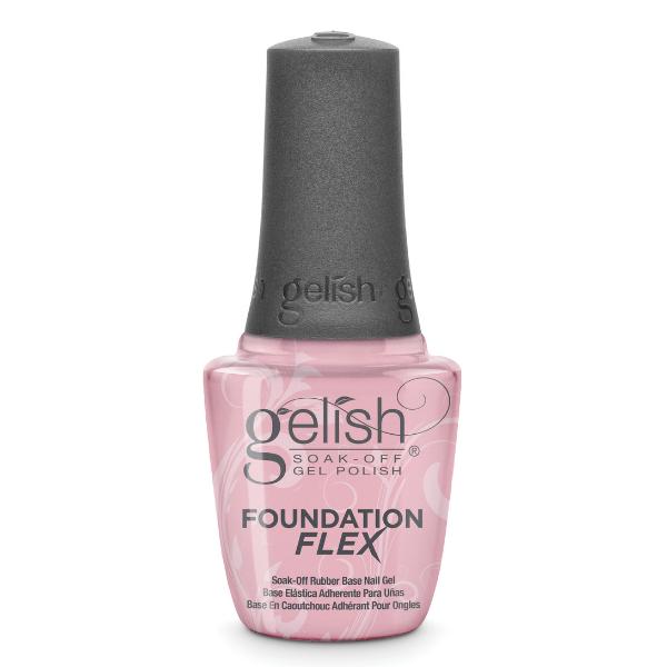 Gelish HTF FOUNDATION FLEX - LIGHT NUDE 15 mL | .5 fl oz Base elástica adherente para uñas tono light nude