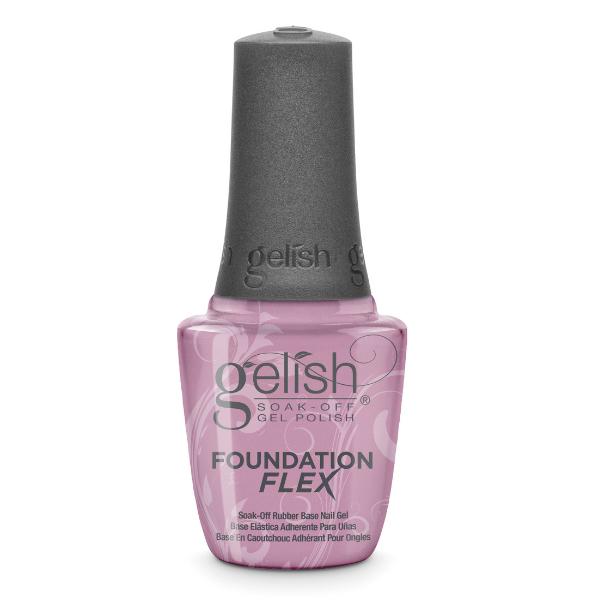 Gelish Soak-Off Gel Polish HTF FOUNDATION FLEX - LIGHT PINK 15 mL | .5 fl oz Base elástica adherente para uñas tono light nude