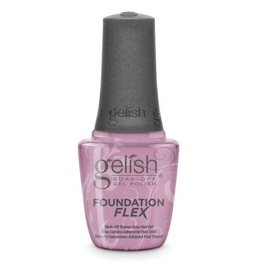 Gelish Soak-Off Gel Polish HTF FOUNDATION FLEX - LIGHT PINK 15 mL | .5 fl oz Base elástica adherente para uñas tono light nude