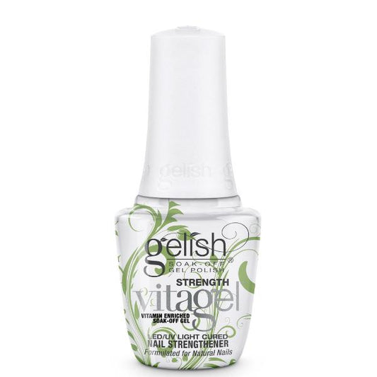 Gelish VITAGEL STRENGTH 15 mL | .5 fl oz Vitamin enriched soak-off gel, formulado para uñas naturales