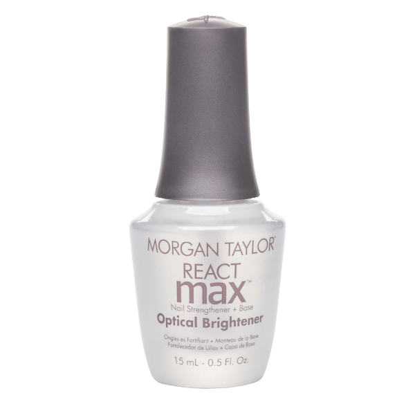 REACTMAX OPTICAL BRIGHTENER NAIL STRENGTHENER + EXTENDED WEAR BASE COAT
