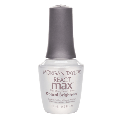 REACTMAX OPTICAL BRIGHTENER NAIL STRENGTHENER + EXTENDED WEAR BASE COAT