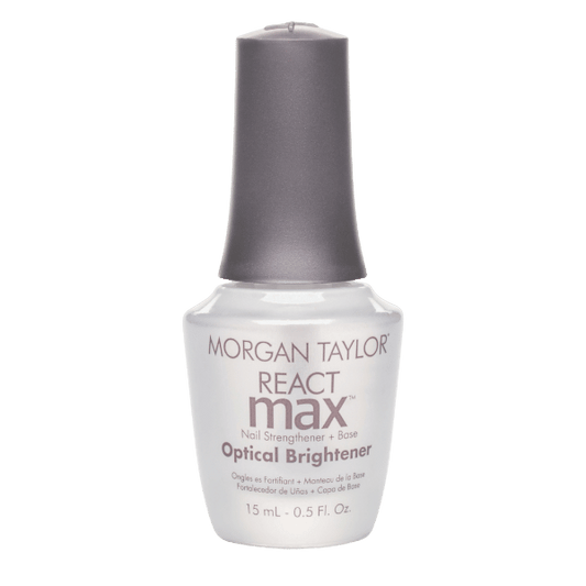 REACTMAX OPTICAL BRIGHTENER NAIL STRENGTHENER + EXTENDED WEAR BASE COAT