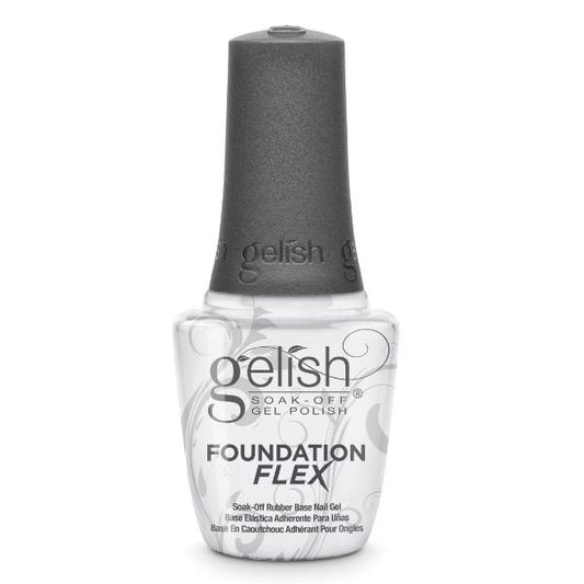HTF FOUNDATION FLEX - CLEAR 15 mL | .5 fl oz Base elástica adherente para uñas